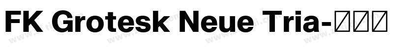 FK Grotesk Neue Tria字体转换 FK Grotesk Neue Tria字体转换